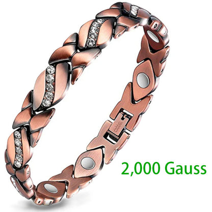 Copper magnetic bracelet--Relieve fatigue and promote blood circulation