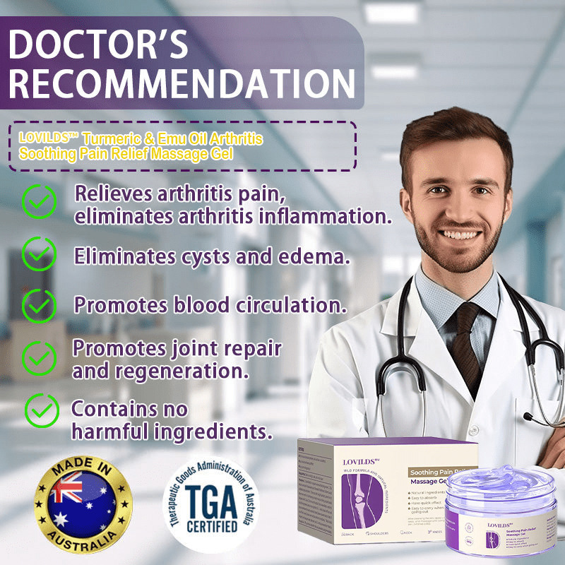 LOVILDS ™Turmeric & Emu Oil Arthritis Soothing Pain Relief Massage Gel