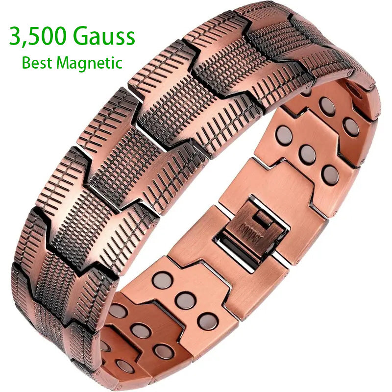 Copper magnetic bracelet--Relieve fatigue and promote blood circulation