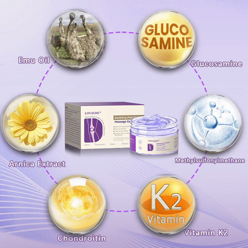 LOVILDS ™Turmeric & Emu Oil Arthritis Soothing Pain Relief Massage Gel