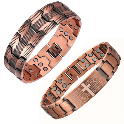 Copper magnetic bracelet--Relieve fatigue and promote blood circulation