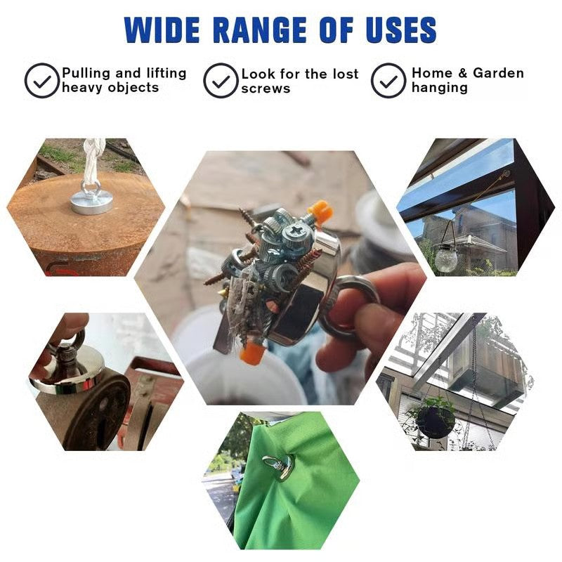 🧲Fishing Magnet: Super Strong Neodymium Magnet for Epic Treasure Hunting